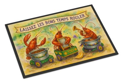 Crawfish Parade Doormat Front Door Mat Indoor Outdoor Rugs for Entryway, Non Slip Washable Low Pile, 24H X 36W