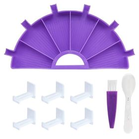 1 Set Diamond Painting Trays (Color: Purple)